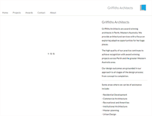 Tablet Screenshot of griffithsarchitects.com.au